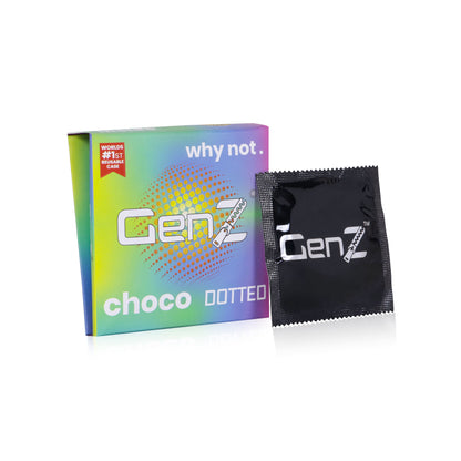 GenZ 3 in 1 Condoms - Ribbed, Contour & Dotted | With Easy Disposal Pouches | Pack of 4