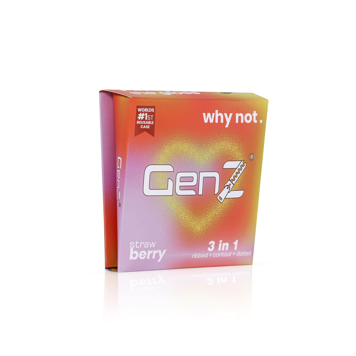 GenZ 3 in 1 Condoms - Ribbed, Contour & Dotted | With Easy Disposal Pouches | Pack of 4