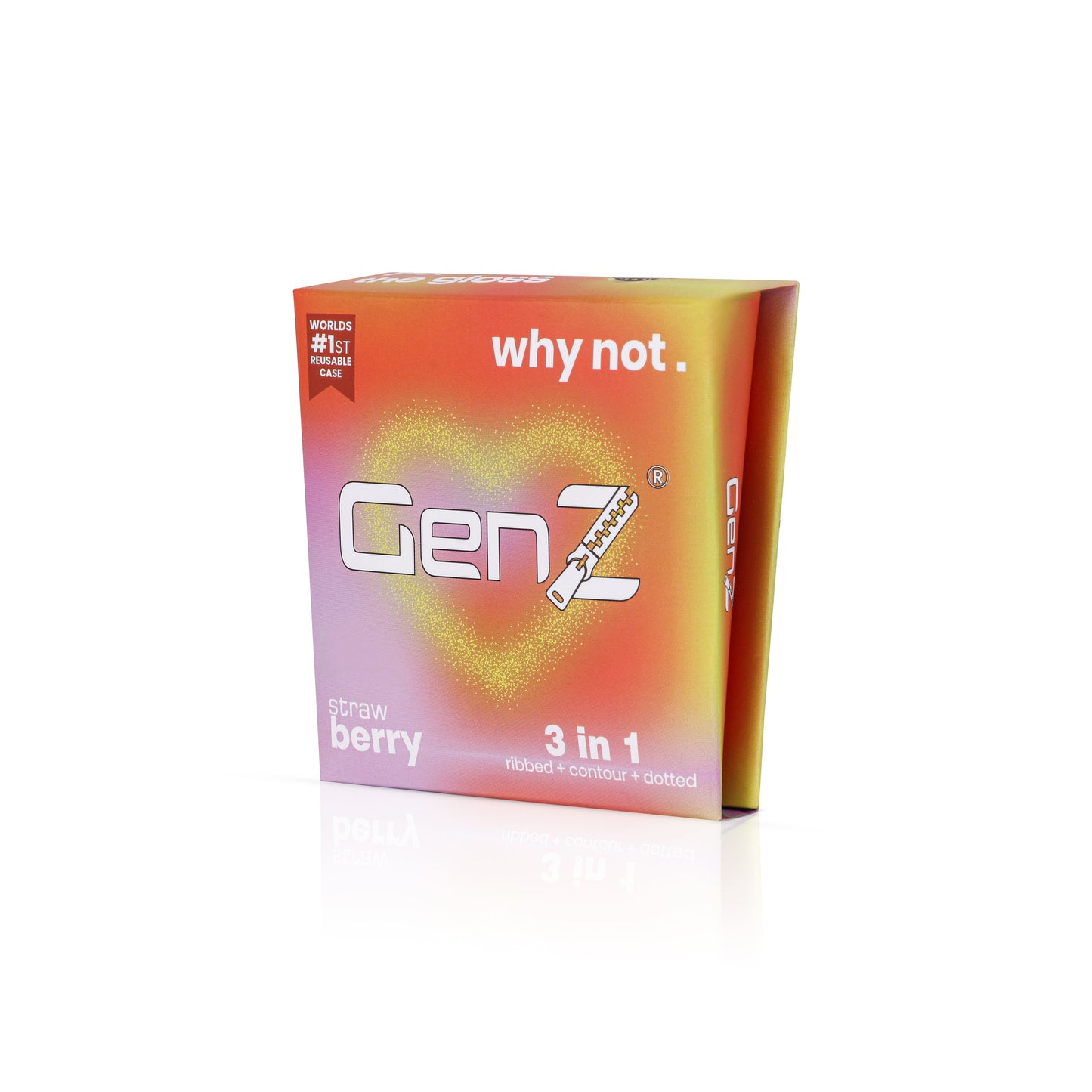 GenZ 3 in 1 Condoms - Ribbed, Contour & Dotted | With Easy Disposal Pouches | Pack of 4